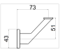 Preview: Holzhandlauf Handlauf Buche 42 rund Schwarz Echtholz Massiv Treppe Holz Treppen